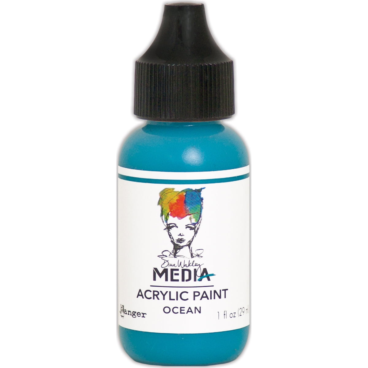 (2 pack) Dina Wakley Media Heavy Body Acrylic Paint 1oz - Ocean