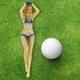 thumbnail image 4 of Camisetas de golf para mujer en bikini, camisetas de golf novedosas, camisetas de golf de plástico para mujer, camisetas para mujer en bikini azul, 4 of 9