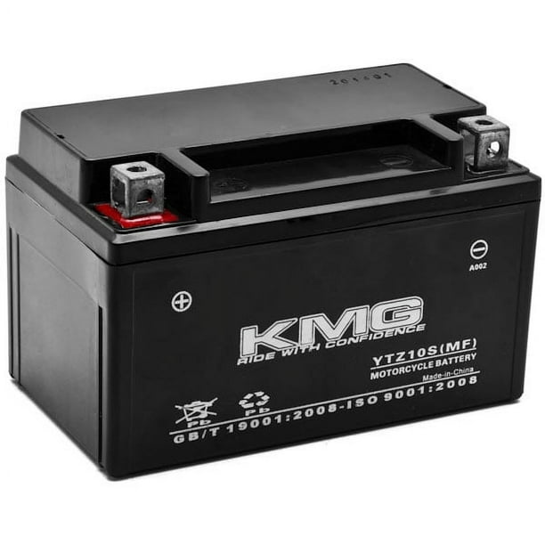 KMG Batterie Compatible avec Yamaha 800 FZ8 2011-2012 YTZ10S Batterie Étanche Sans Entretien Haute Performance 12V SMF OEM Remplacement Moto Moto ATV Scooter Motoneige