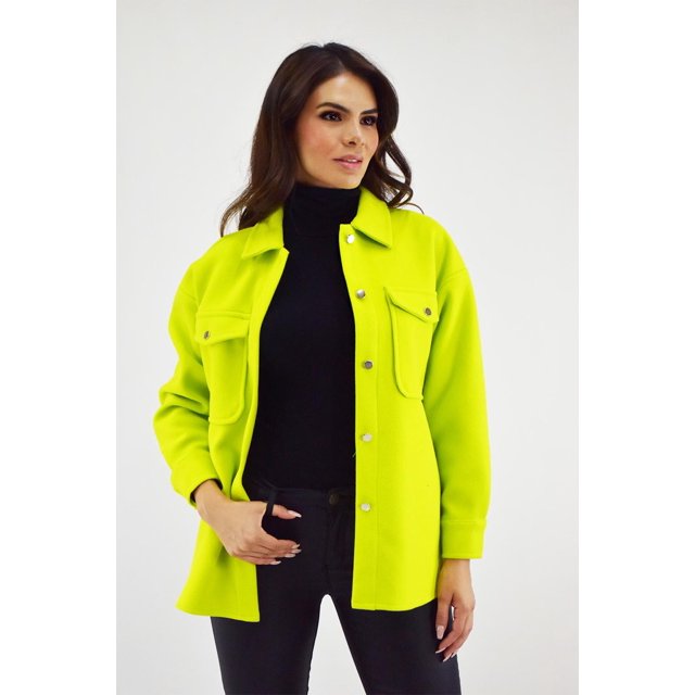 Chaqueta tipo abrigo Roman Fashion Juvenil 2008 Lima verde lima EG