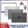 thumbnail image 2 of New LCD Back Cover For DELL Inspiron 15 3510 3511 3515 3520 3521 Front Bezel Hinges Rear Lid TOP Case Housing Shell Silver AB Hinges Optional part, 2 of 6
