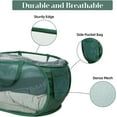 thumbnail image 3 of Kiibsot Strong Mesh Pop Up Laundry Basket, Collapsible Laundry Hamper with Side Pocket, Foldable Clothes Hamper with Durable Reinforced Handles for Laundry, Bathroom, Kids Room, Dorm or Travel, 3 of 7