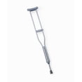 thumbnail image 1 of Muletas pediátricas Medline Economy, ligeras de aluminio, ajustables para niños y jóvenes, para usuarios de 1,22 a 1,38 m de altura (1 par), 1 of 1