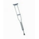 thumbnail image 1 of Muletas pediátricas Medline Economy, ligeras de aluminio, ajustables para niños y jóvenes, para usuarios de 1,22 a 1,38 m de altura (1 par), 1 of 1