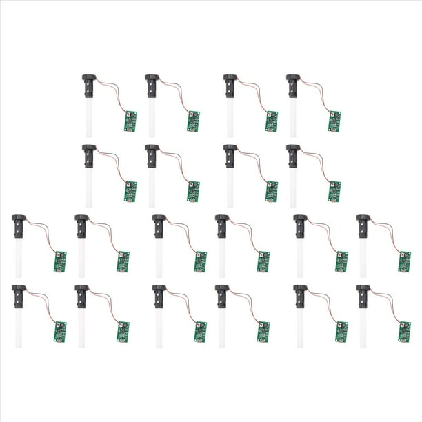 20 Uds. 20MM Generador de Niebla UltrasóNica Nebulizador Atomizador Transductor Atomizador Placa de PelíCula Accesorios Humidificador Junta de Goma