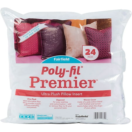 Fairfield Poly Fil Premier Oversized Pillow Insert 24 X 24