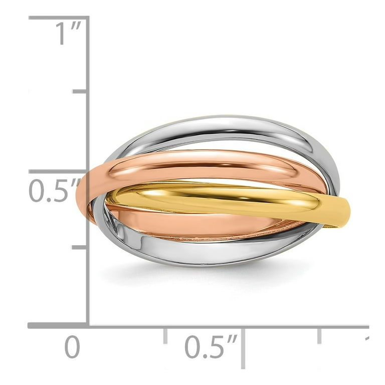 Tri color shop rolling ring