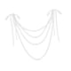 thumbnail image 5 of Decoración de respaldo de silla, decoración de boda, accesorio de fotografía, decoración de banco versátil floral Blanco, 5 of 9