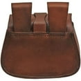 thumbnail image 2 of SZCO Supplies Medieval Leather Saddle Bag with Buckle Closure and Belt Loops, 2 of 3