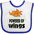 thumbnail image 3 of Inktastic Funny Chicken Wings Lover Boys or Girls Baby Bib, 3 of 4