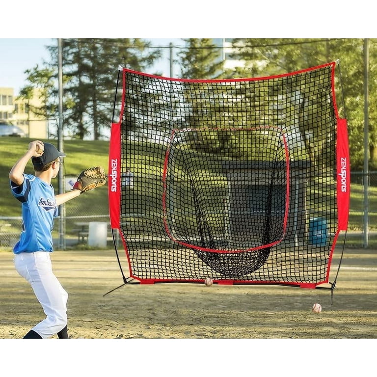 Complete Backyard Batting Cage Kit With Accessories ZELUS 7x7ft