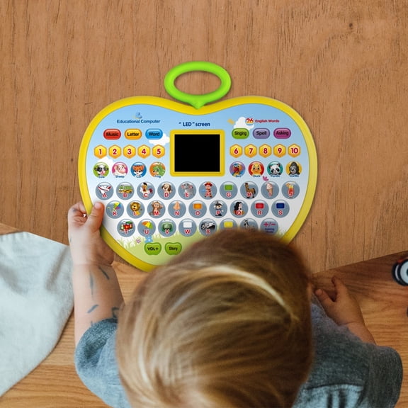 Toys for Kid Laptop: Interactive Alphabet Learning Tablet for Kid Age 2 3 | Preschool Learning Tablet Pad Toys for Girls Kids Age 1 Year Old Early Development Toy for Toddler,Yellow