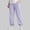 01 Purple, variant on Girls and Boys Light Color Elastic Waist Wide Leg Pants Casual Summer Trousers With Rivet Detail
