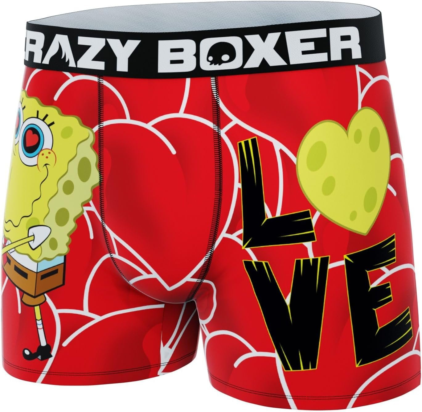 CRAZYBOXER Men's Underwear Spongebob Squarepants Valentine's