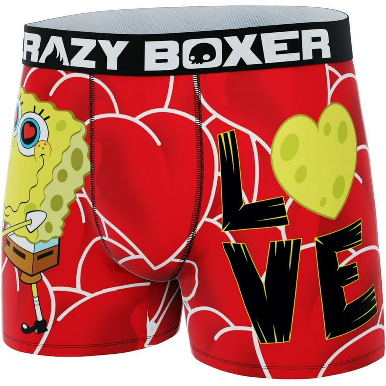CRAZYBOXER Men's Underwear Spongebob Squarepants Valentine's Non