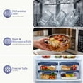 thumbnail image 5 of 36 Pcs Glass Food Storage Containers with Tempered Lids Set, Borosilicate Oven-Safe(-4°F~950°F), Airtight Meal Prep Lunch Box Containers (18 Containers & 18 Lids), Blue, 5 of 7