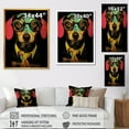 thumbnail image 4 of Designart "Pop Art Charm Curious Dachshund Dog III" Animals Canvas Wall Art - Traditional Pink Dog Daschund Bedroom Canvas Wall Art, 4 of 6