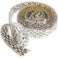 thumbnail image 3 of 1 Roll Self Adhesive Rhinestone Ribbons Bling Rhinestone Roll DIY Clothing Craft, 3 of 8