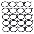 thumbnail image 1 of 20 anillos de cortina de metal con ojales, herrajes para tratamiento de ventanas a prueba de óxido, 1 of 5