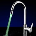 thumbnail image 3 of braveheart Temperature Control Sensitive LED Rotatable Water Faucet Light Water Color Changing Sink Tap, 3 of 9