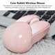 thumbnail image 5 of M Buder Ratón Inalámbrico Lindo Conejo 2.4G Sensibilidad DPI Ajustable Ratón Silencioso Rosa, 5 of 9