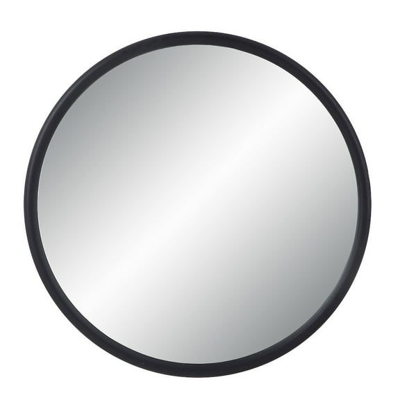 Renwil Namur 36" Tall Round Mirror, Matte Black