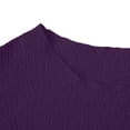 thumbnail image 7 of ZHYou Summer Short Sleeve Dresses for Women Flowy Ruffle Hem Lightweight Plus Size V Neck Cute Dresses,Purple,Size S, 7 of 7