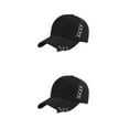 thumbnail image 2 of Thinsony Breathable Fabric Sweat-absorbing Cap With Rings For Comfortable Fit All Day Ring Baseball Cap Hat Wide Application Black 2Set, 2 of 6