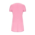 thumbnail image 6 of JGGSPWM Summer Dresses for Women 2025 Casual Cute Square Neck Puff Short Sleeve Dress with Pockets Pink S, 6 of 7