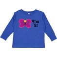 thumbnail image 3 of Inktastic 2nd Birthday I'm Two Girls Butterfly Girls Long Sleeve Toddler T-Shirt, 3 of 5
