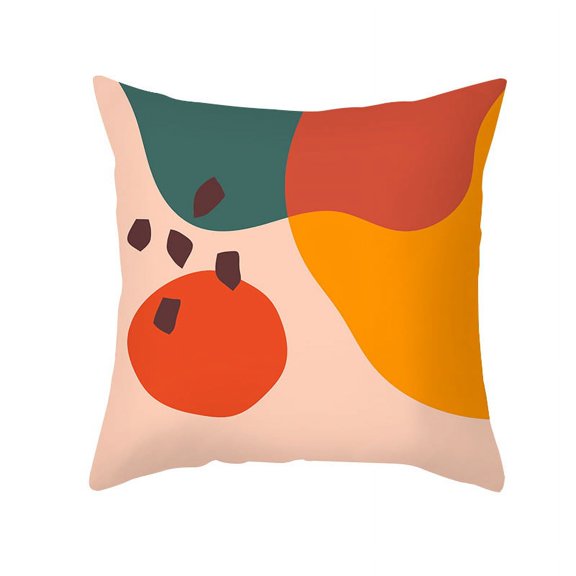 2022 Norse Simple Abstract Morandi Pillowcase Peach Leather Cushion Cover Office Sofa Pillowcase