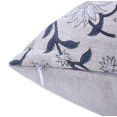 thumbnail image 5 of Fabdivine Block Print Throw Pillow Cover, 26x26 Inch Pure Linen Decorative Pillowcase, Floral Boho Design Blue Pillow Cover for Sofa And Couch, 5 of 5