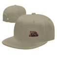 thumbnail image 4 of DouZhe Flat Brim Cap Snapback Hat, Retro Graffiti Racer Prints Adjustable Yellow Adult Baseball Cap, 4 of 6