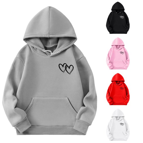 Vrotazzy Girls Hoodie Long Sleeve Soft Sweatshirt Graphic Hoody Kids Cute Pullovers Top Clothes,Size 11-12 Years