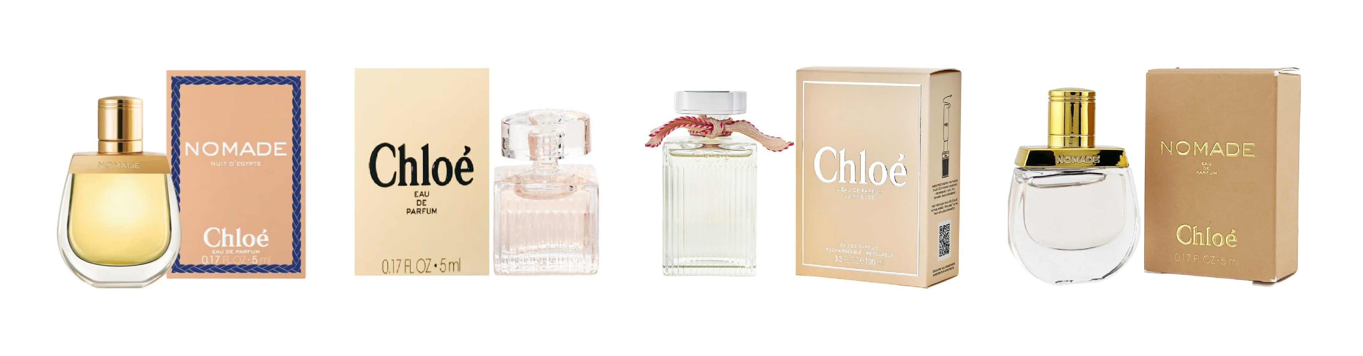 Chloe Womens Variety Gift Set, Nomade Eau de Toilette, Eau de