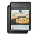 thumbnail image 5 of Chicago Metallic Professional Jelly Roll Pan Set of 2 with Bonus Cooling Rack 12x17 Bakeware, 5 of 6