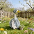 thumbnail image 1 of Dpityserensio Spring Idyllic Gooses Outfits Gooses Statue Patio Dress Patio Gooses Outfits Hat Set for 23In Statue Patio Garden Decoration, 1 of 9