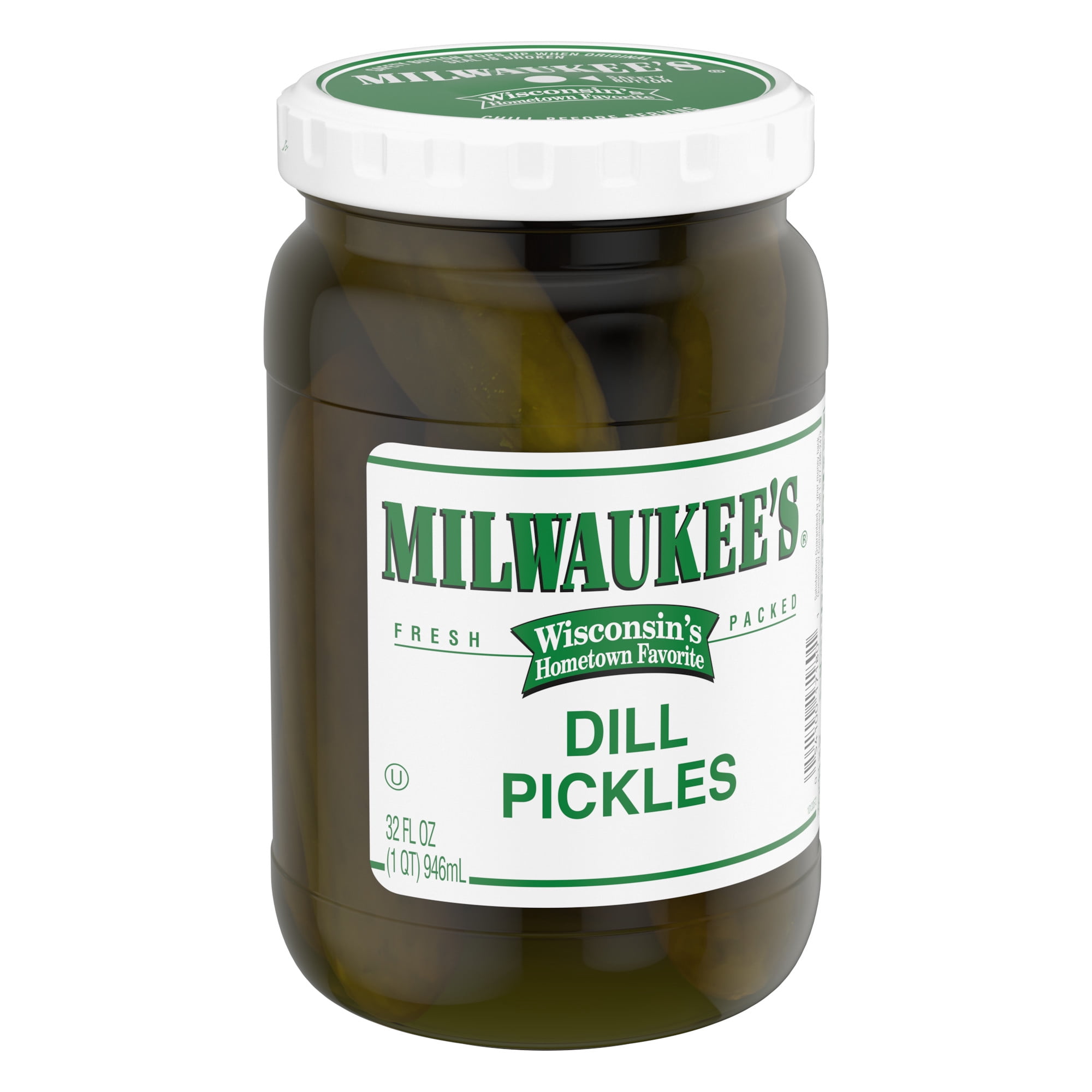 (3 pack) Milwaukee's Dill Pickles, 32 fl oz.