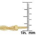 thumbnail image 3 of KoolJewelry Real 10k Yellow Gold Braided Curb Link Necklace for Women (5.4 mm, 17 inches), 3 of 5