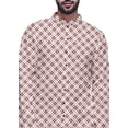 thumbnail image 4 of Atasi Kurta à Manches Longues Imprimé, Boutonné, Asymétrique, Kurta de Designer pour Garçons, 4 of 5