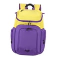 thumbnail image 1 of Bolsa de baloncesto, bolsa de fútbol, bolsa deportiva, ligera, práctica, bolsa de entrenamiento, multiusos para gimnasios, actividades al aire libre, Púrpura, 1 of 8