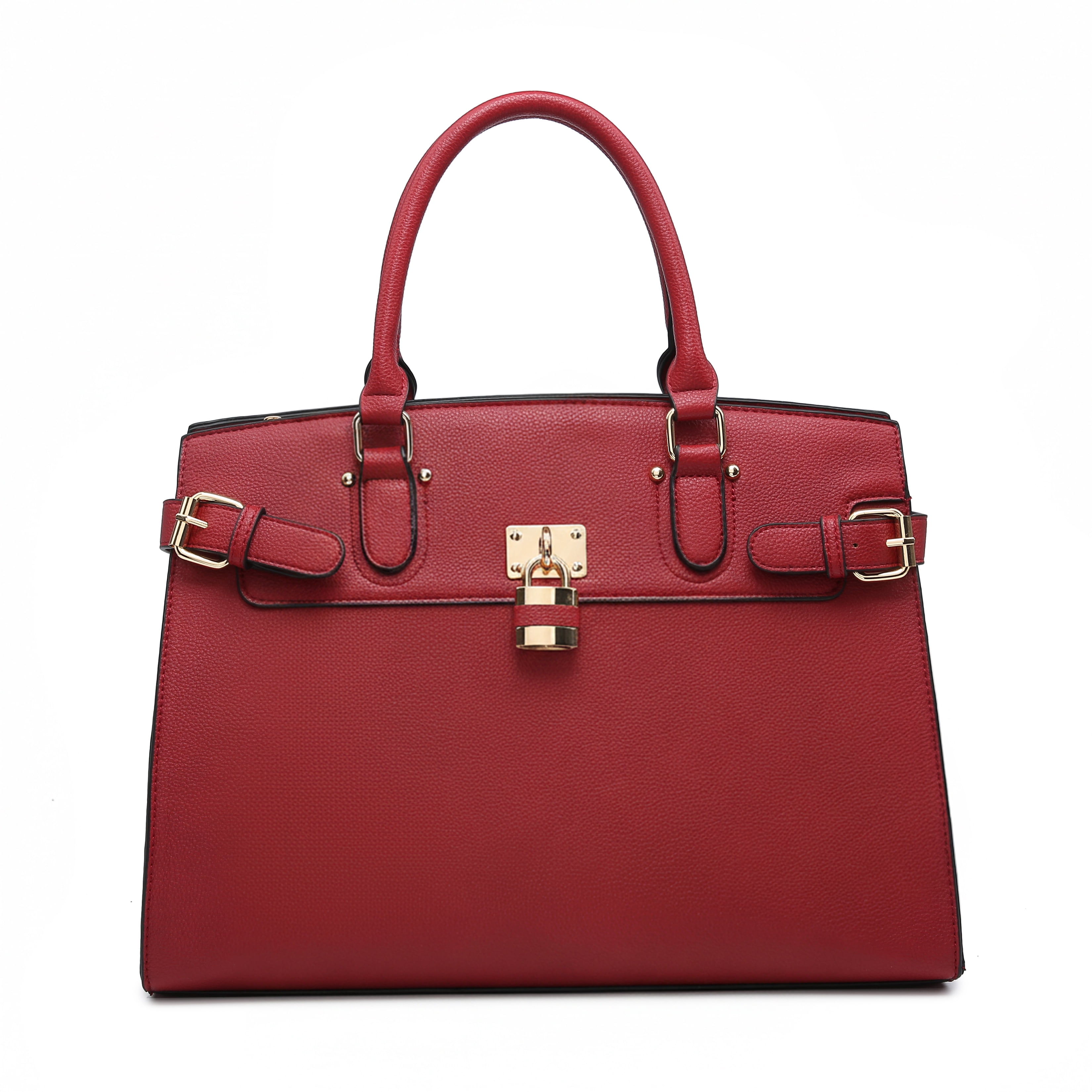 Female Satchel Handbags Shoulder Tote Top Handle Bags with Matching Wristlet Wallet