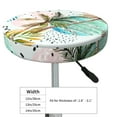 thumbnail image 4 of Fotbe Watercolor Palm Tree Stool Covers Round,Waterproof Round Bar Stool Covers Bar Chair Covers Washable Stool Cushion Slipcover for 12-14 Inch Chair-14 inch, 4 of 7