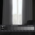 thumbnail image 3 of Exclusive Fabrics  Performance Linen Hotel Blackout Curtain (1 Panel) 50 X 96 - White, 3 of 5