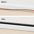 thumbnail image 5 of Rubber Bond TV Cord Hider Cable Protector - Strong Self Adhesive Wall Cord Cover Cable Hider - Low Profile Cable Management Wall Cord Concealer Cable Raceway - Black - Thick Cord - 4 Feet, 5 of 7