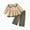H226-Khaki, variant on TOWED22 Baby Girl Clothes Toddler Girl Outfits Infant Ruffle Shirt Joggers Cute Fall Winter Clothing Set,Khaki,2-3 Y
