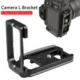 thumbnail image 3 of Cámara DSLR de aluminio L Placa de liberación rápida de la cabeza del trípode para Nikon D750 JShteea El nuevo, 3 of 6