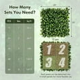 thumbnail image 2 of Costway 12 Pcs Faux Topiary Gardenia Shrub Grass Panels with Insertable Branches 20" x 20", 2 of 10