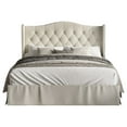 thumbnail image 2 of HMD Riley Twin Tufted Upholstered Platform Bed, Warm Gray, 2 of 3