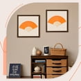 thumbnail image 4 of Ventiladores de mano plegables de papel JOHOUSE, color naranja, 20 cm, 12 paquetes, 4 of 6